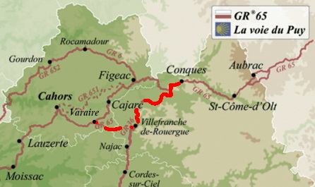 Carte Conques Toulouse